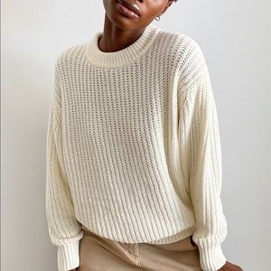 Aritzia Wilfred Free Essential Chenille Sweater S